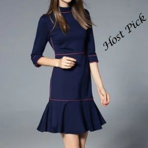 Jianshan | Flounce Elegant Cotton-blend Ruffled Mini dress size small